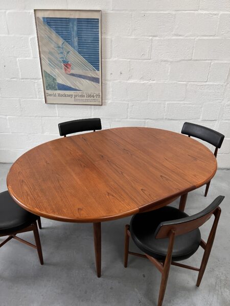 Vintage Red Label G Plan Fresco Dining Table & 4 Chairs