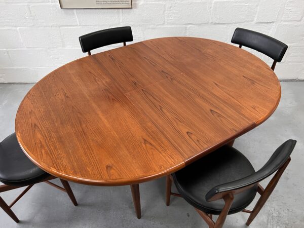Vintage Red Label G Plan Fresco Dining Table & 4 Chairs