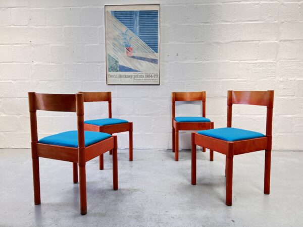 Set of 4 Vintage Habitat Magistretti Modello Dining Chairs
