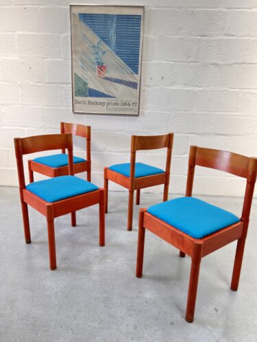 Set of 4 Vintage Habitat Magistretti Modello Dining Chairs