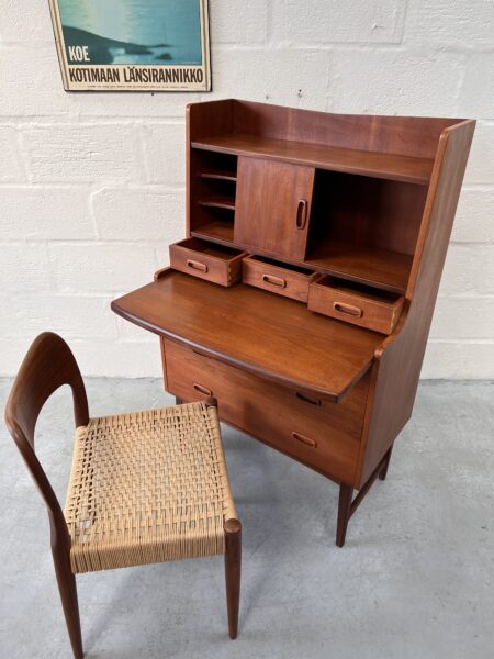 1960's Danish Teak Vintage Writing Bureau