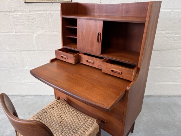 1960's Danish Teak Vintage Writing Bureau