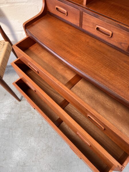 1960's Danish Teak Vintage Writing Bureau