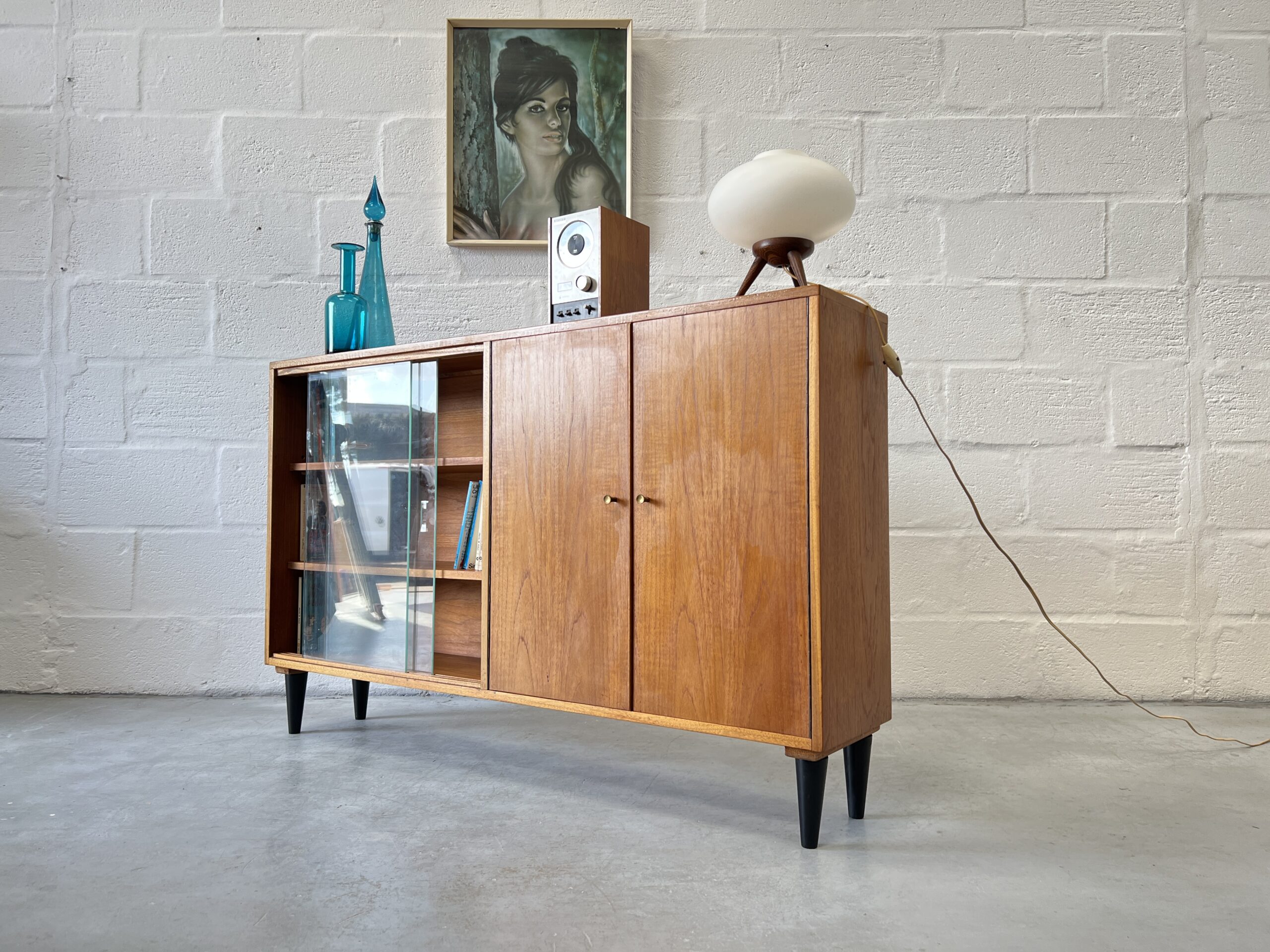 Vintage Bookcase / Display Cabinet