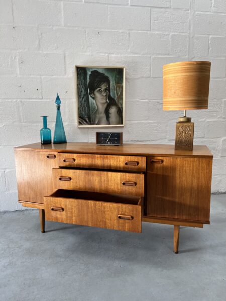 Short Vintage Mid Century Sideboard By Nathan