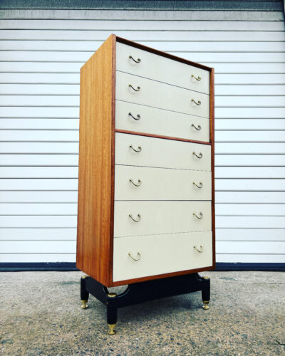 Mid Century G Plan 1950s Tallboy 