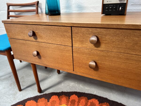 Vintage Teak Avalon Small Sideboard / Chest of Drawers