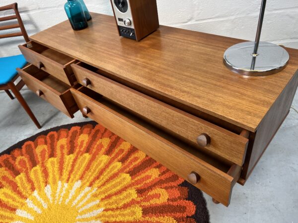 Vintage Teak Avalon Small Sideboard / Chest of Drawers