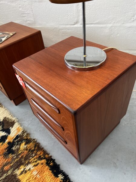 Matching Pair of 1970s 'Fresco' G Plan Bedside Drawers 