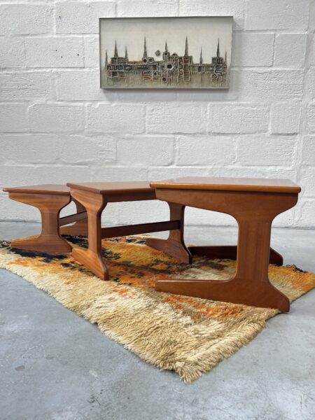 Portwood 1970s Retro Vintage Teak Nesting Tables 