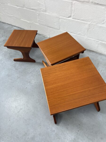 Portwood 1970s Retro Vintage Teak Nesting Tables 