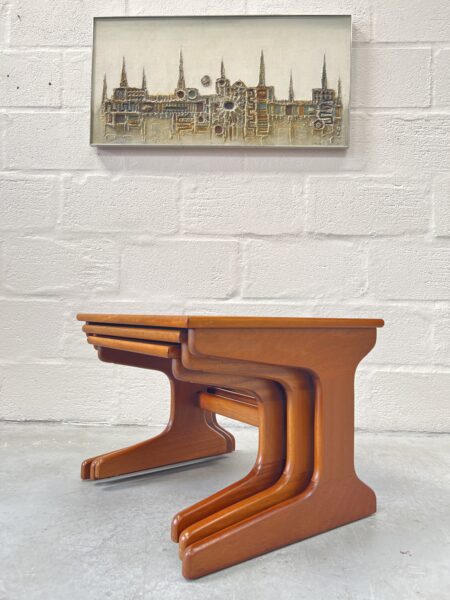 Portwood 1970s Retro Vintage Teak Nesting Tables 