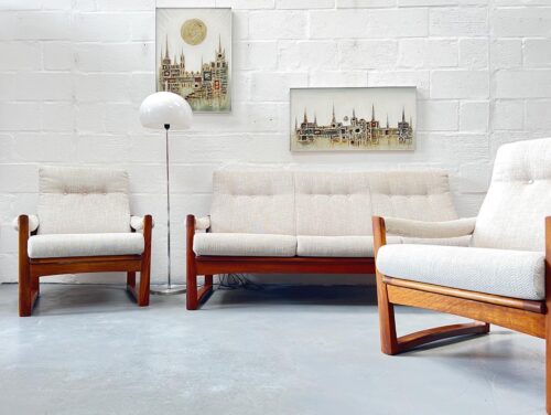 Original Mid Century 'Virginia' Three Piece Suite by Guy Rogers