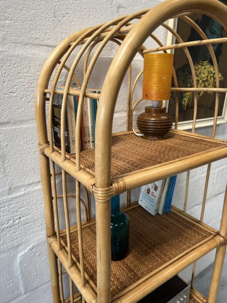 1970s Tikki Vintage Bamboo Bookshelf 