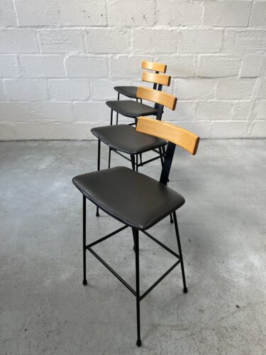 Set of 4 'Program' Stools Designed by Frank Guille for Kandya, 1958