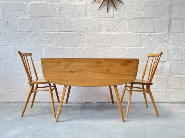 Vintage 1960s Ercol Drop Leaf Square Elm & Beech Dining Table Model 492