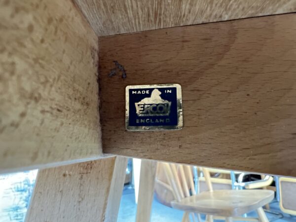 Vintage 1960s Ercol Drop Leaf Square Elm & Beech Dining Table Model 492