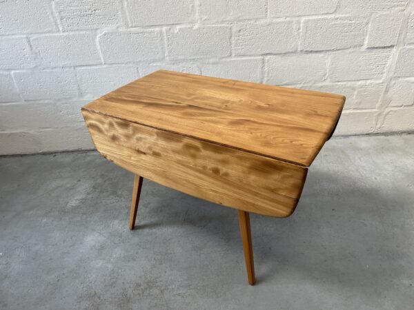 Vintage 1960s Ercol Drop Leaf Square Elm & Beech Dining Table Model 492