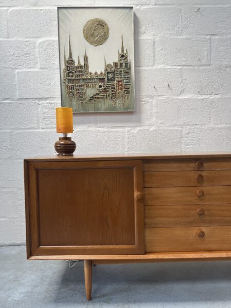 1950s Scandart Golden Elm Sideboard 