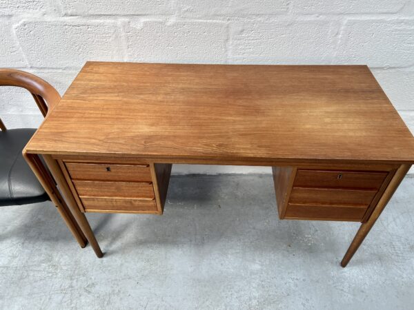 Vintage Danish Teak Desk by Gunnar Nielsen for Tibergaard, 1960s
