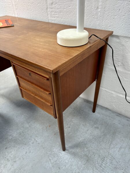 Vintage Danish Teak Desk by Gunnar Nielsen for Tibergaard, 1960s