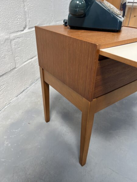 Retro Chippy Telephone Hall Table with Seat 