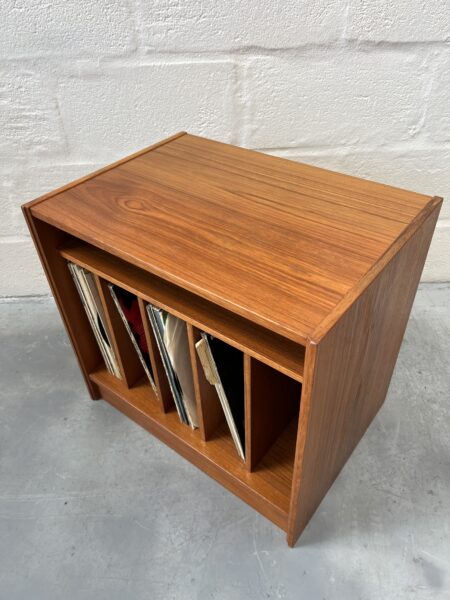 Retro Danish Design Teak Vinyl Record Cabinet