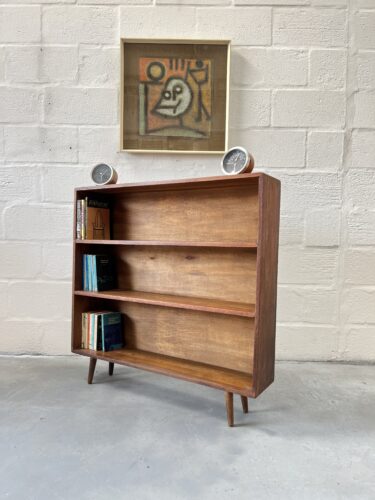 Vintage Rustic Oak Bookcase