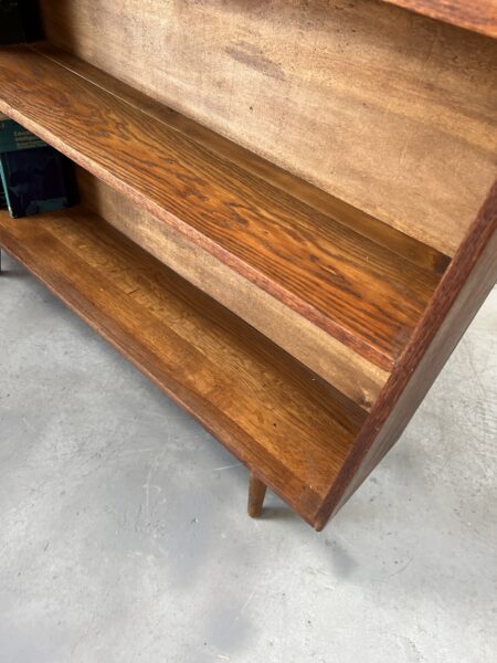 Vintage Rustic Oak Bookcase