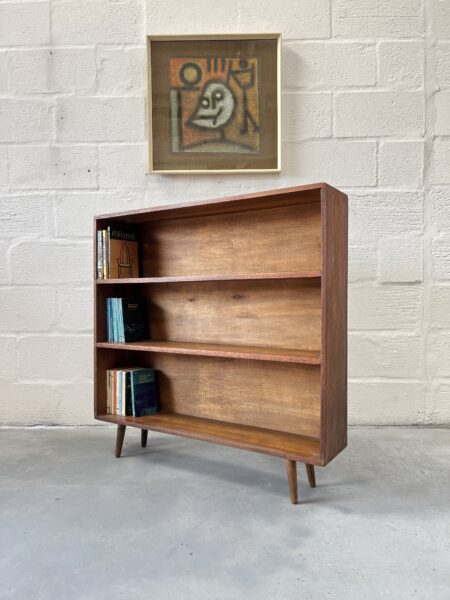 Vintage Rustic Oak Bookcase