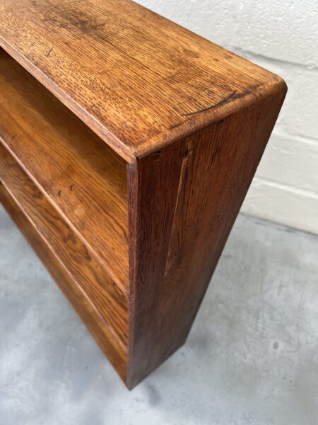 Vintage Rustic Oak Bookcase