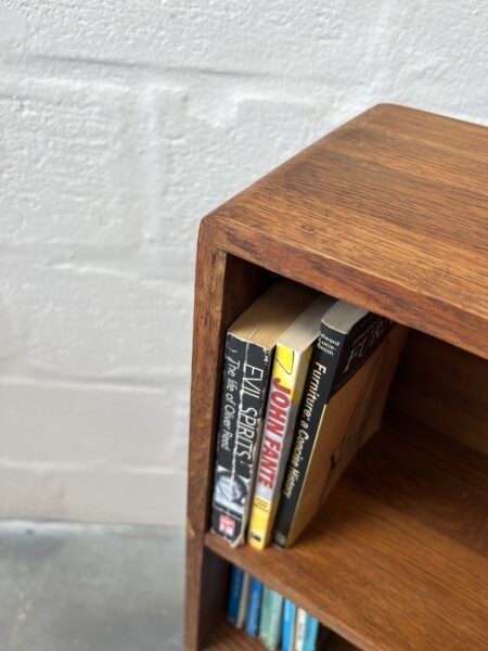 Vintage Rustic Oak Bookcase