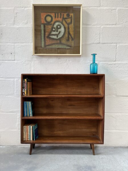 Vintage Rustic Oak Bookcase