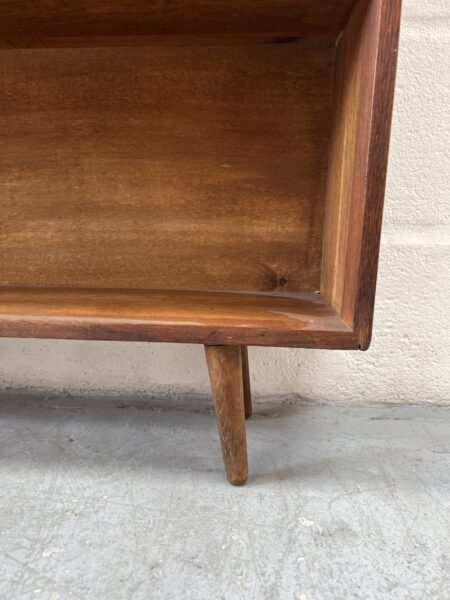 Vintage Rustic Oak Bookcase