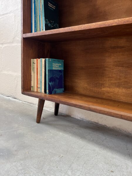 Vintage Rustic Oak Bookcase