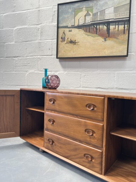 1960s Mid Century Vintage Ercol 455 Blonde Sideboard  