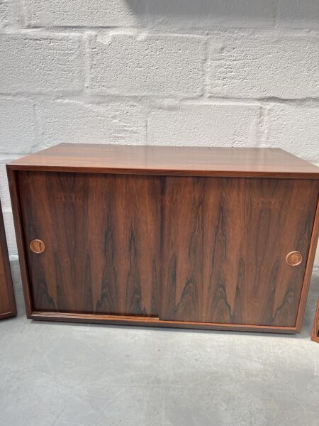 Set of 3 Danish Rosewood Feldballes Mobelfabrik Wall Units, 1970s