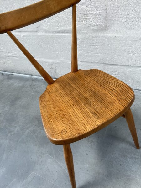 Set of 4 Mid Century Ercol Stacking Chairs