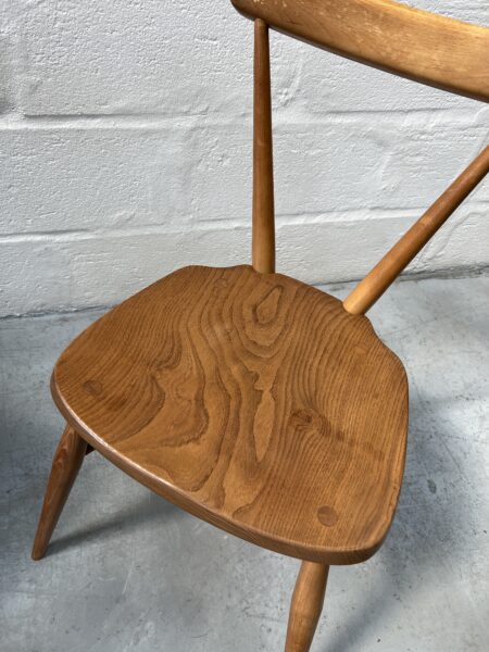 Set of 4 Mid Century Ercol Stacking Chairs