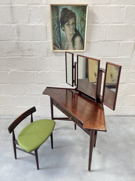 Mid Century Greaves & Thomas Dressing Table & Chair