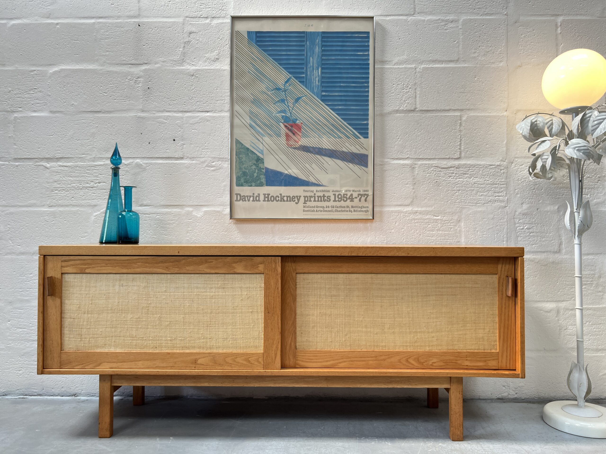 1980s Vintage Litton Rush Fronted Sideboard