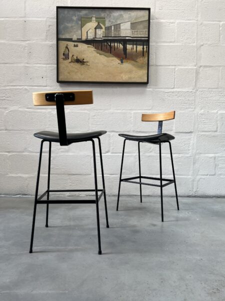 Pair of  'Program' Stools Designed by Frank Guille for Kandya, 1958