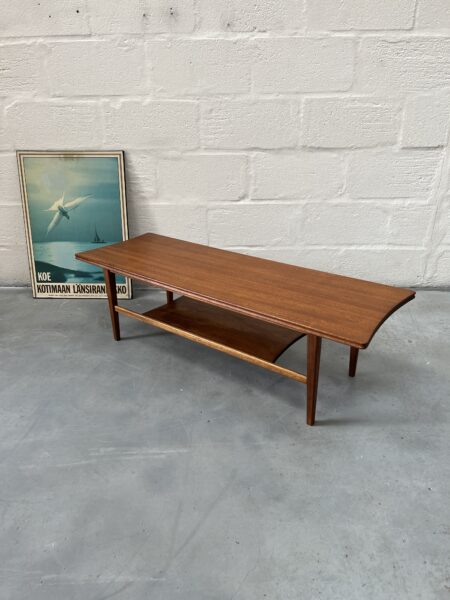 Vintage Afromosia Richard Hornby Two-Tier Coffee Table 