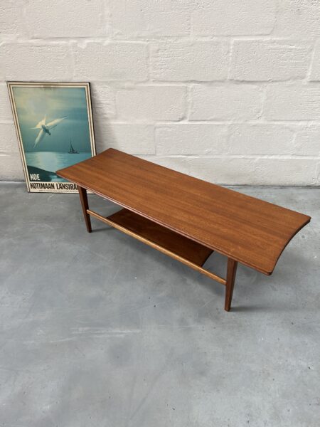 Vintage Afromosia Richard Hornby Two-Tier Coffee Table 