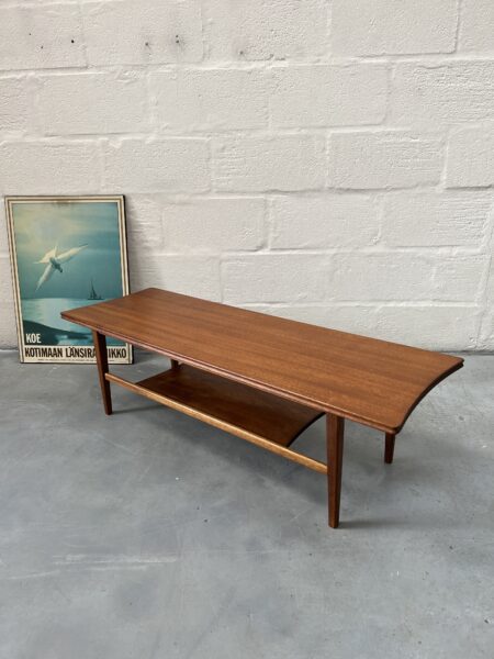 Vintage Afromosia Richard Hornby Two-Tier Coffee Table 