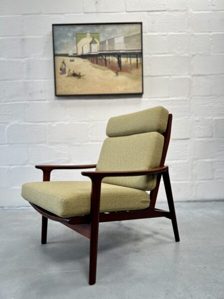 Vintage Pair of 1960s Afromosia Guy Rogers Armchairs, 'New Yorker'