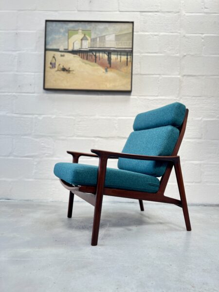 Vintage Pair of 1960s Afromosia Guy Rogers Armchairs, 'New Yorker'