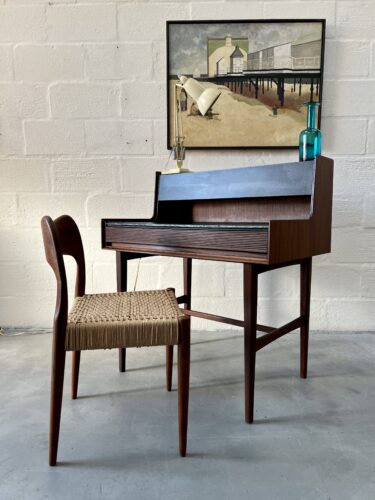 Vintage Mid Century Teak Richard Hornby Writing Desk / Bureau