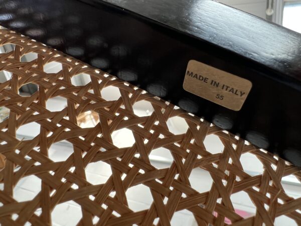 Set of 4 Cesca Style Dining Chairs and Glass Oval Table