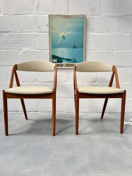 Pair of Kai Kristiansen Chairs, Model 31 Danish 1960s